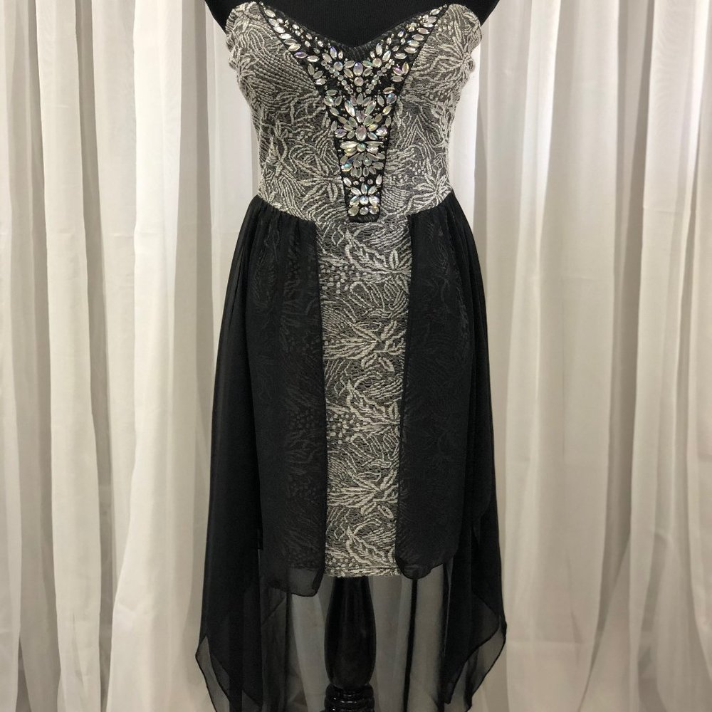 Jacaranda Strapless Cocktail Dress
